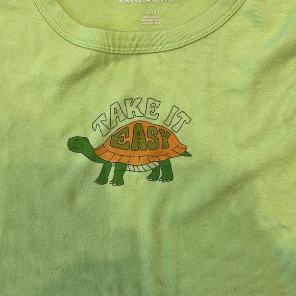 American Eagle Outfitters Baby Tee - Size L - Picture 3 of 4